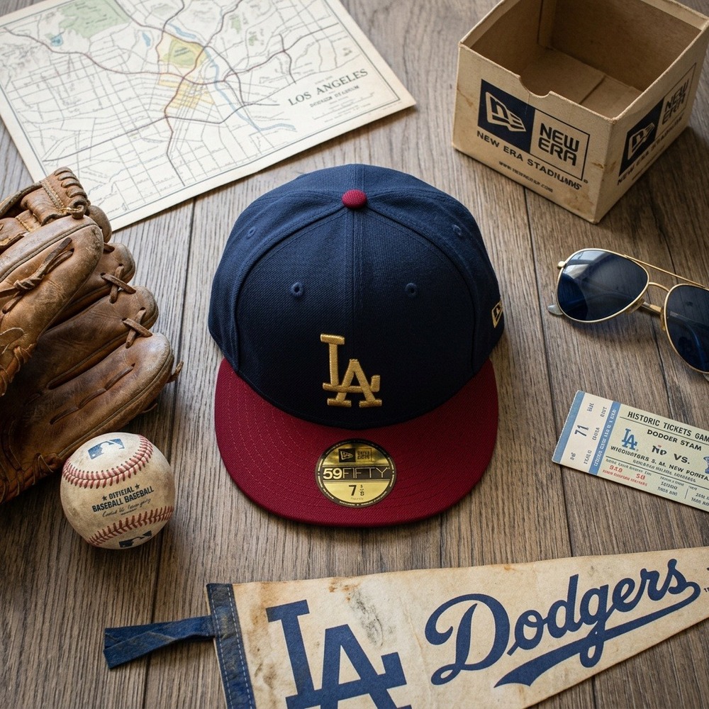 Hat Club Exclusive New Era 59FIFTY Los Angeles Dodgers 60th Anniv Fitted 7 1/8